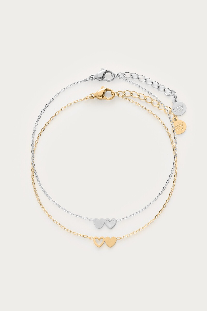 Bracelet set two hearts | My Jewellery