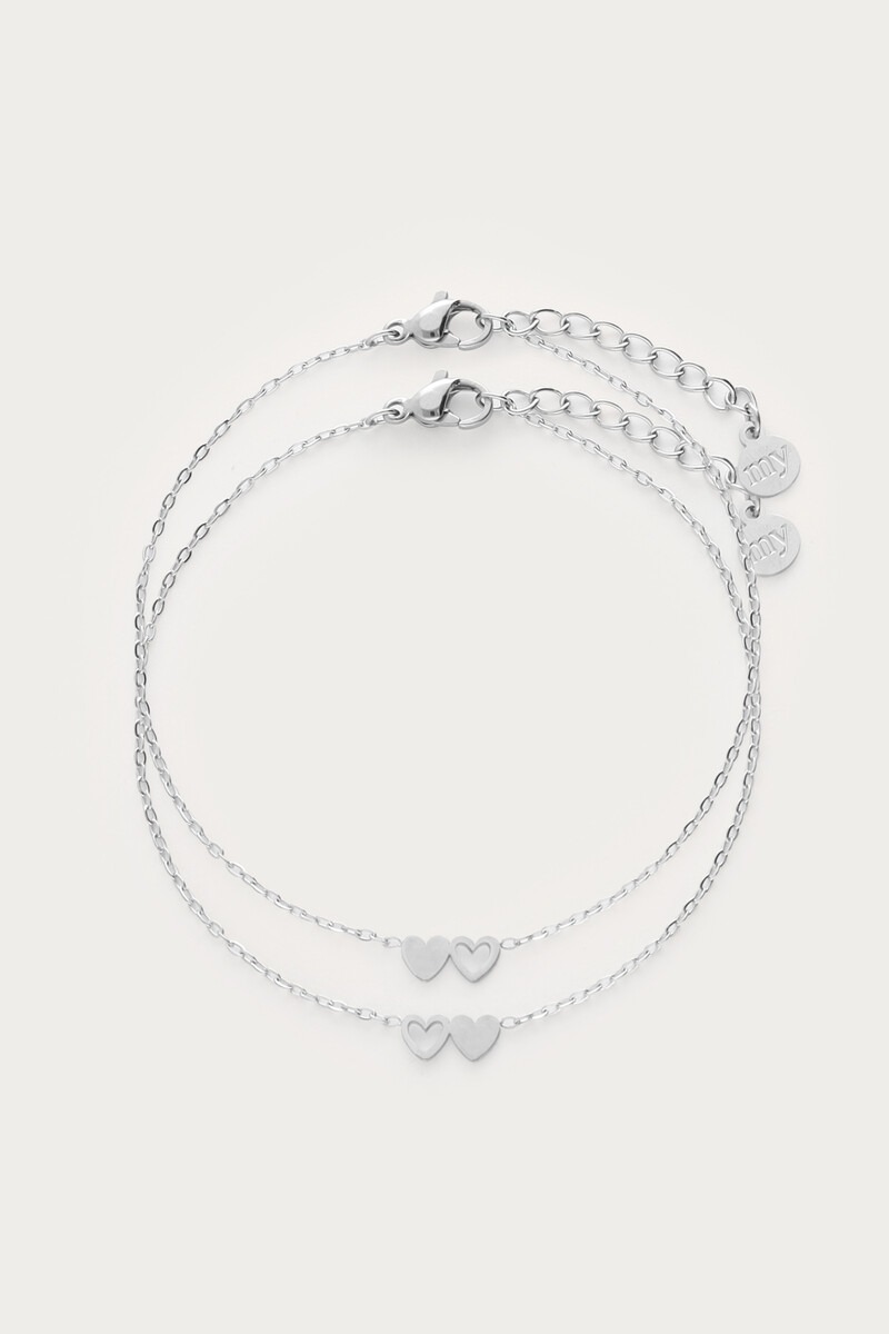 Bracelet set two hearts | My Jewellery