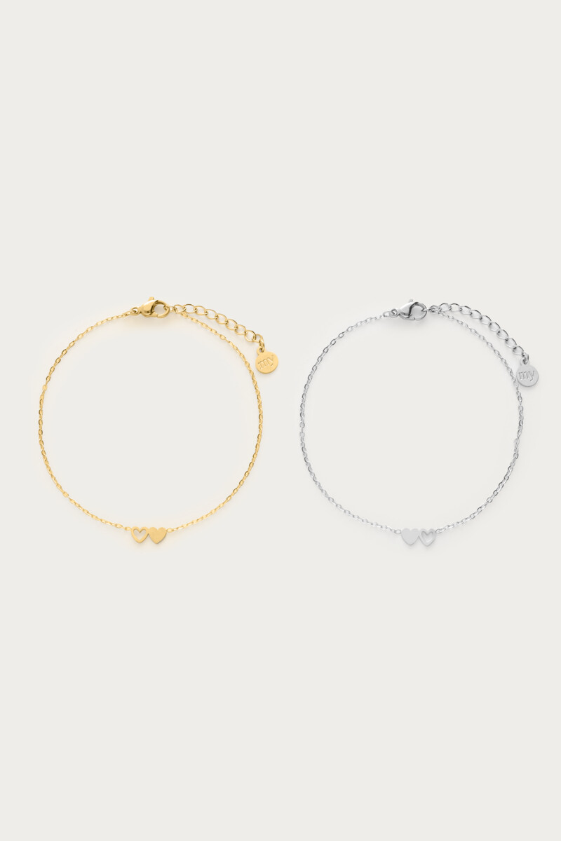 Bracelet set two hearts | My Jewellery