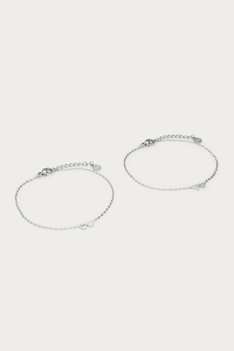 Bracelet set two hearts | My Jewellery
