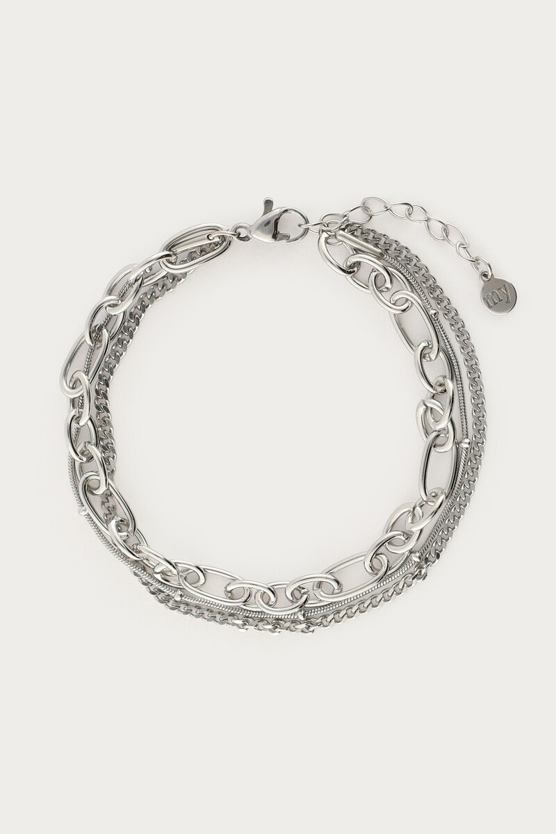 Bracelet three-layered balls