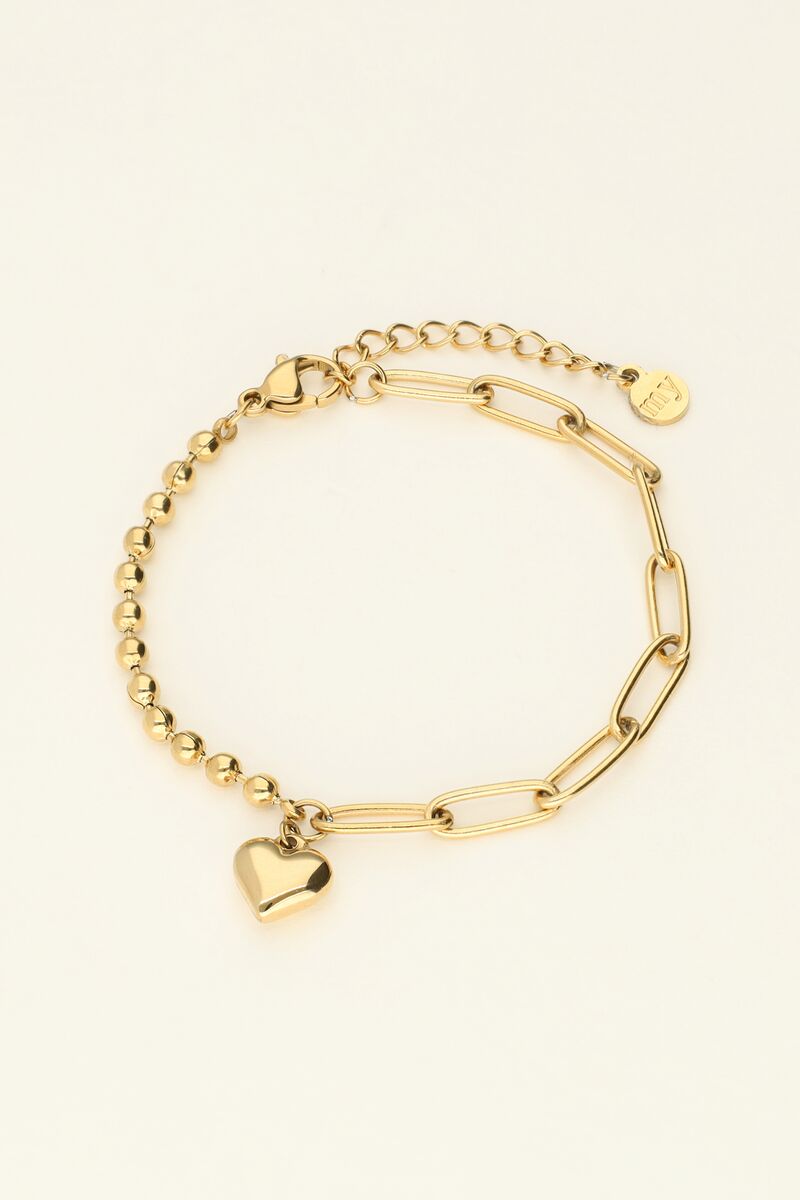 Bracelet with chain and heart | My Jewellery