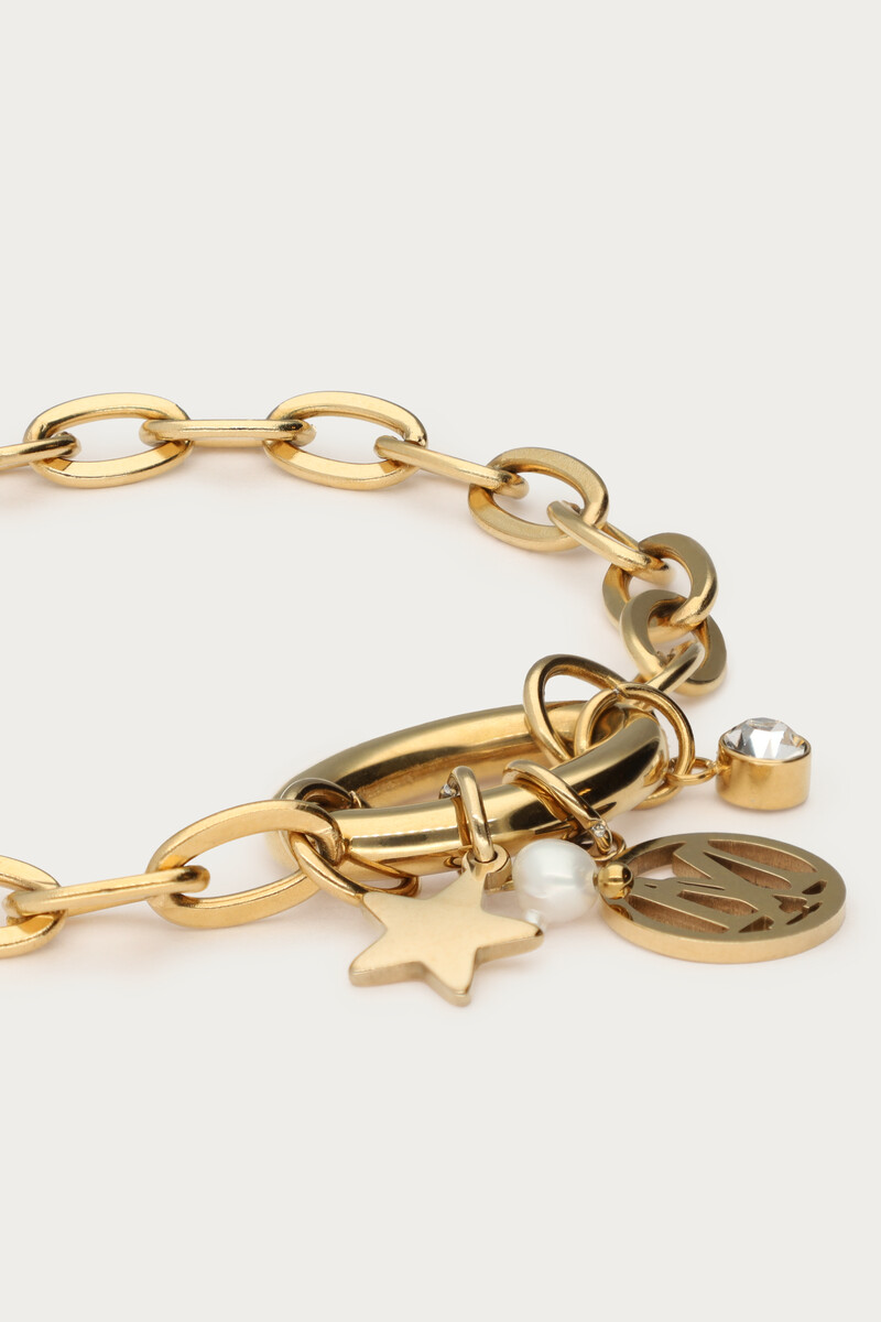 Bracelet with charms & pearl | My Jewellery