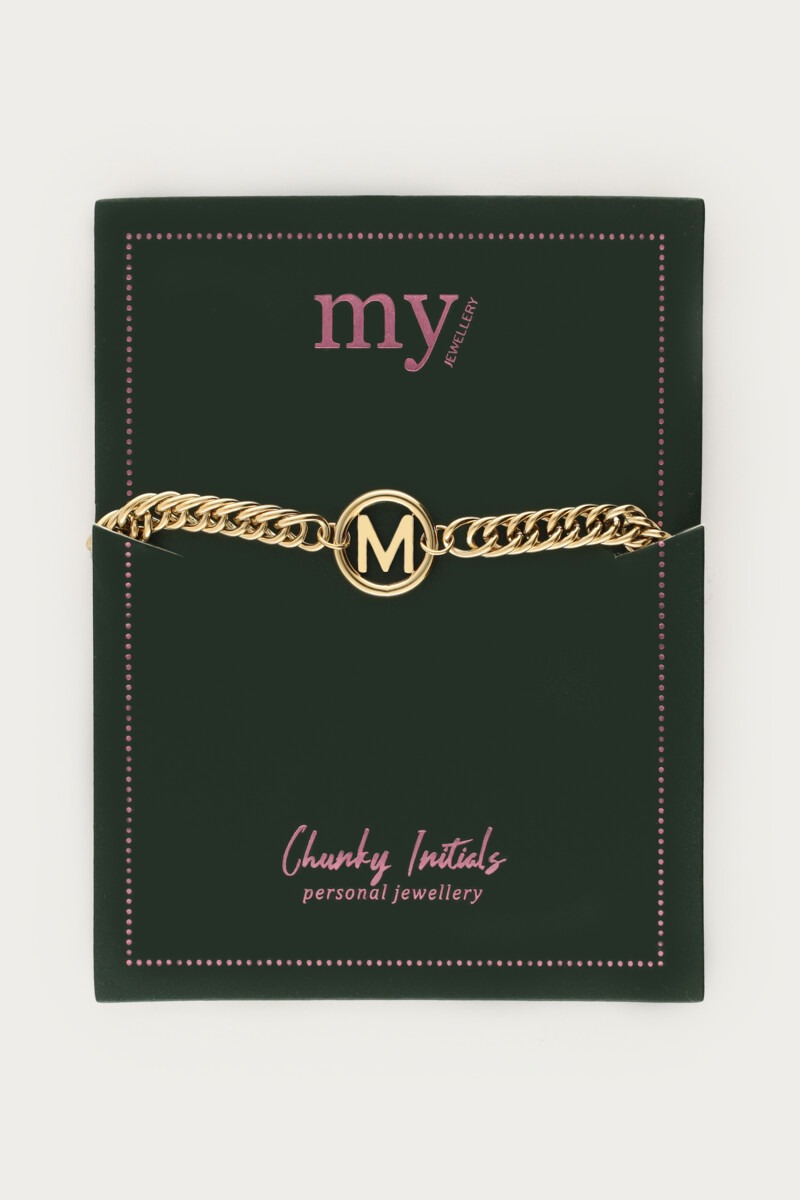 Bracelet with chunky initials | My Jewellery