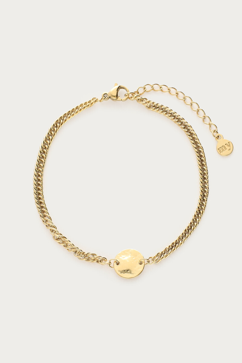 Armband met munt & schakels