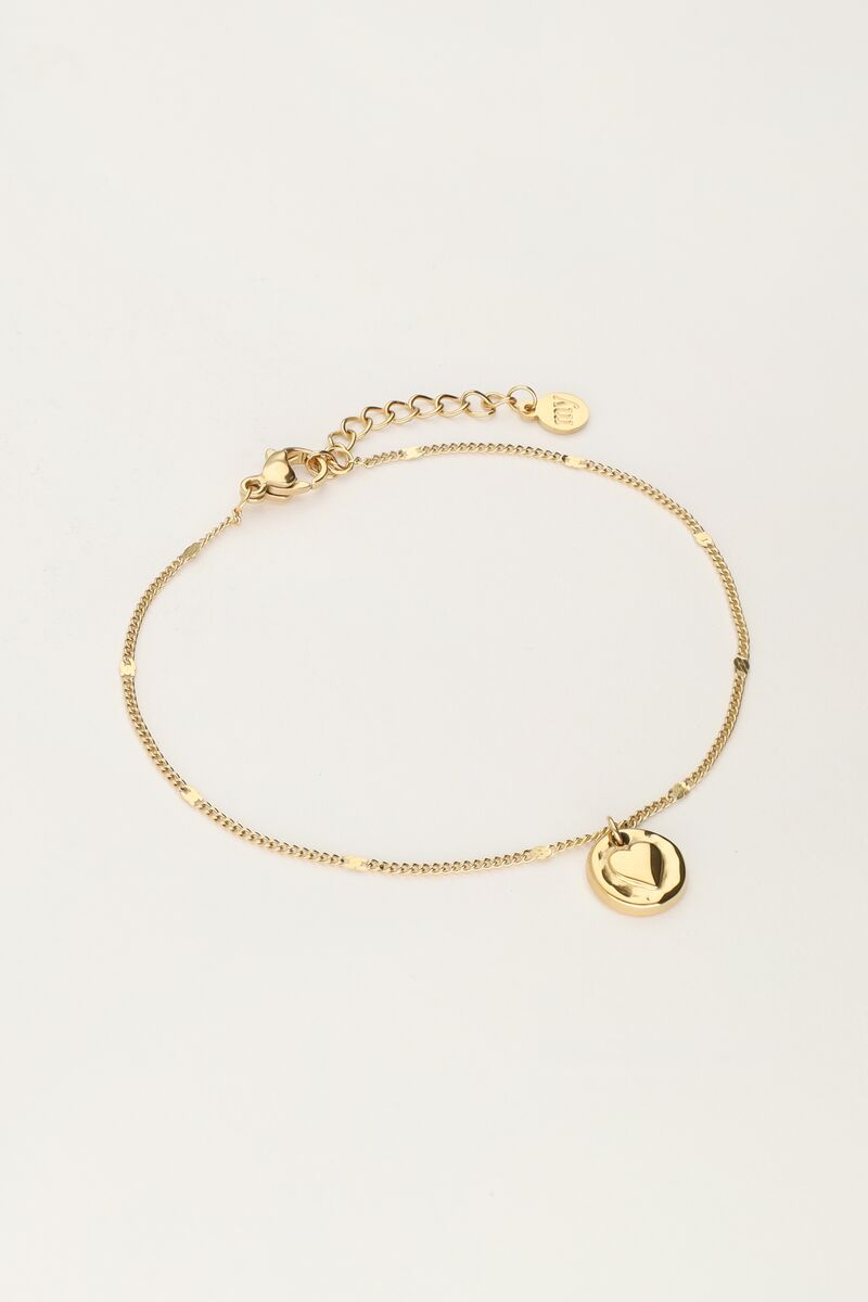Bracelet with hammered heart | My Jewellery