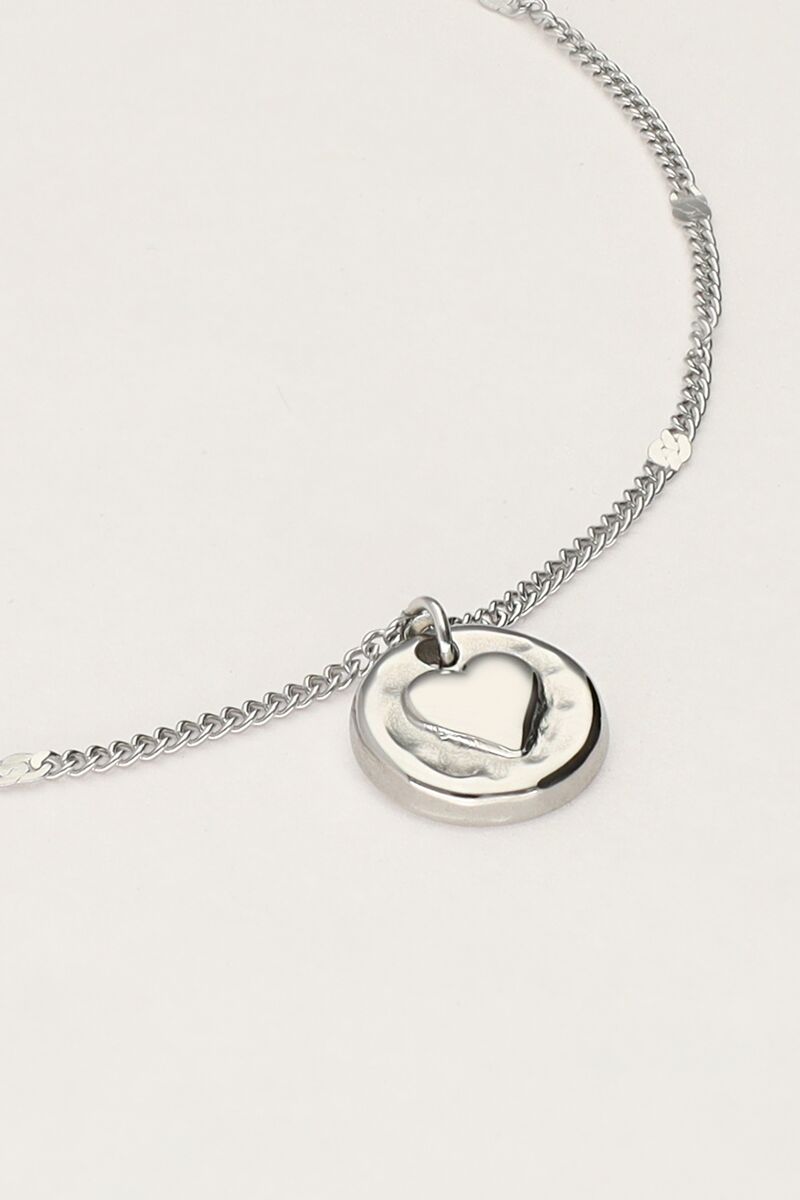Bracelet with hammered heart | My Jewellery