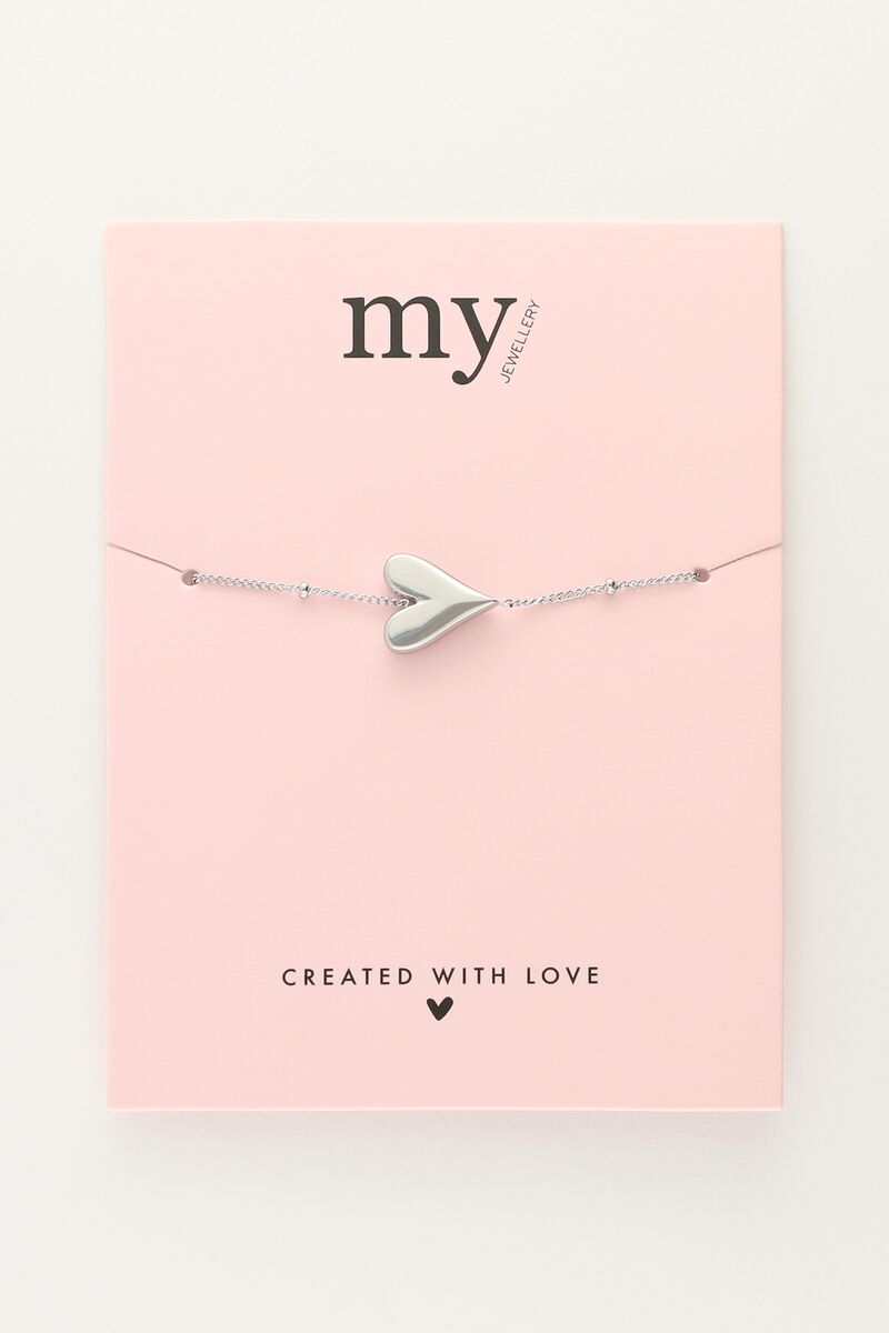 Armband met hartje en bolletjes | My Jewellery