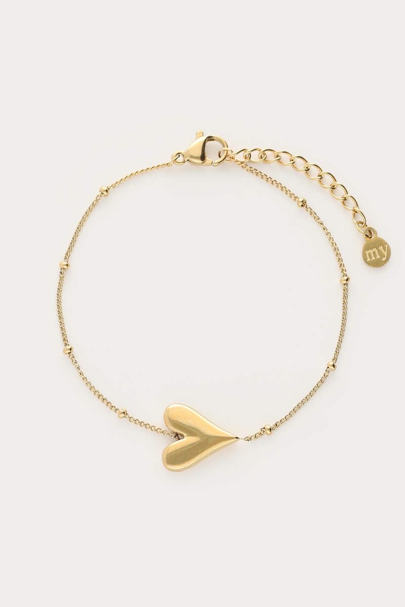 Bracelet with heart & domes