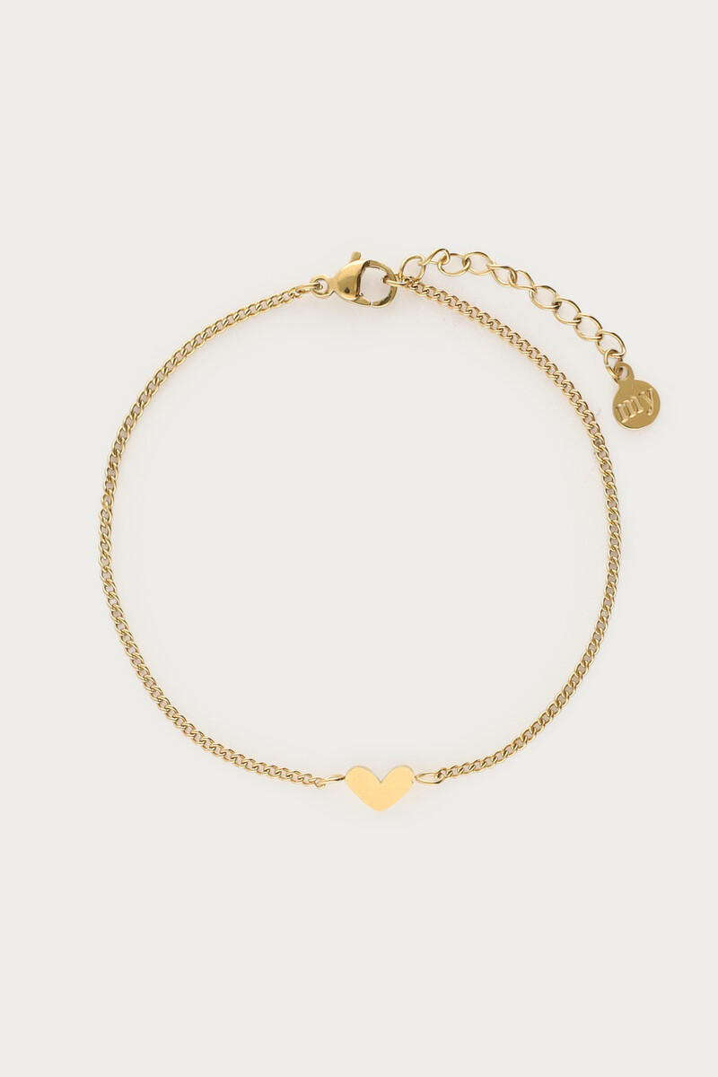 Armband met hart & schakels
