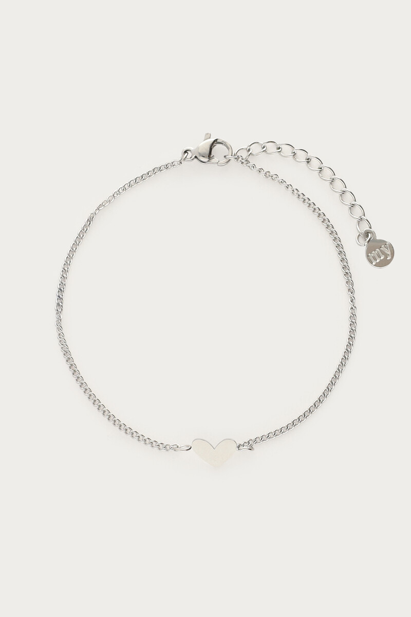 Bracelet with heart & links