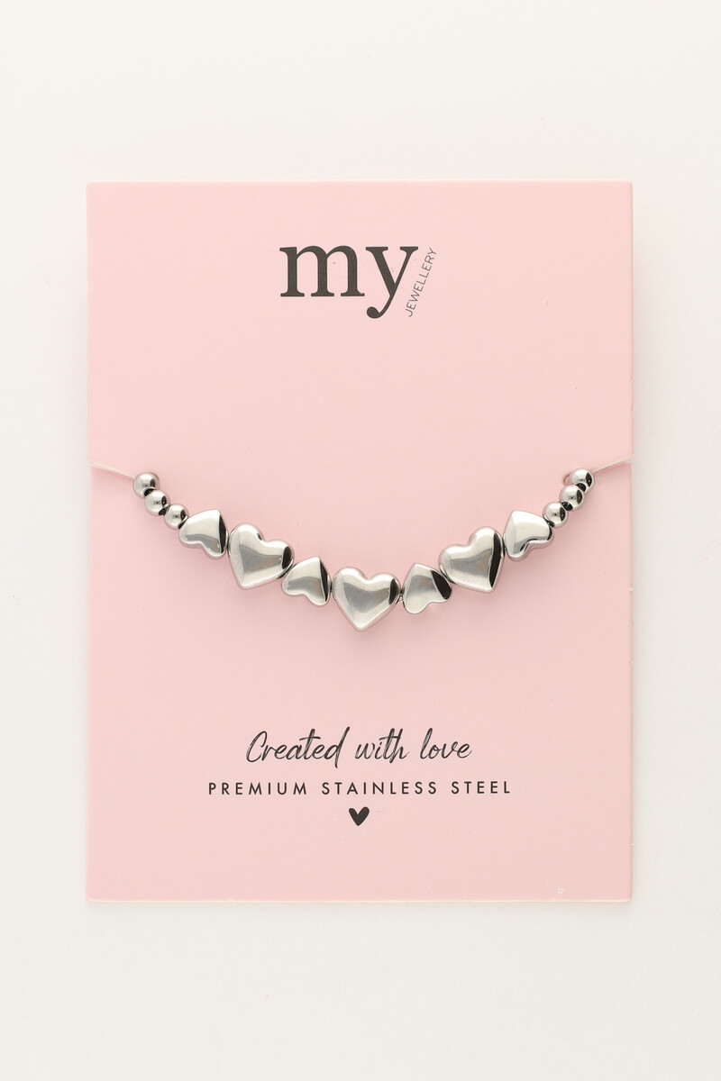 Bracelet with hearts & beads | My Jewellery
