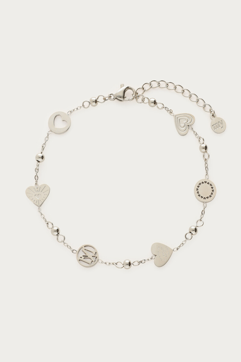 Armband mit Herzen und Tupfen