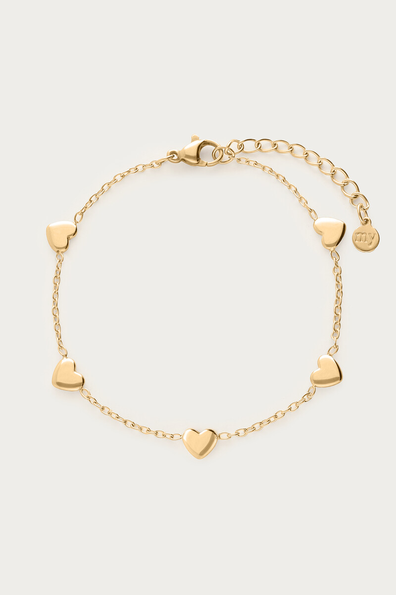 Armband met hartjes