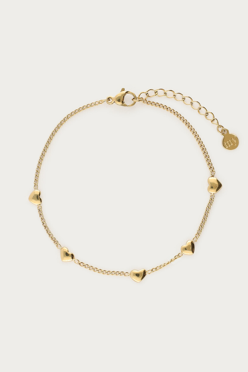 Bracelet with mini hearts