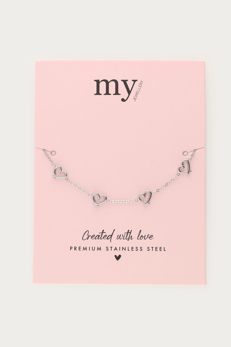 Bracelet with mini open hearts | My Jewellery