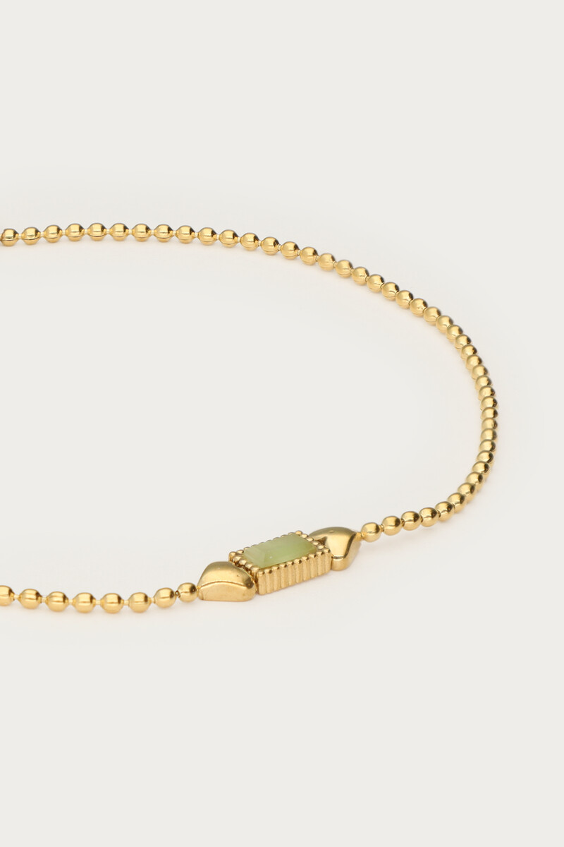 Bracelet with mint green stone | My Jewellery