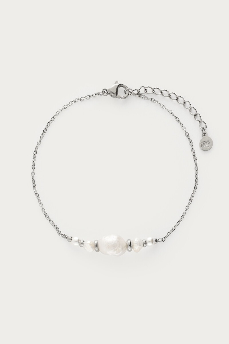 Armband met natuurlijke parels en kralen