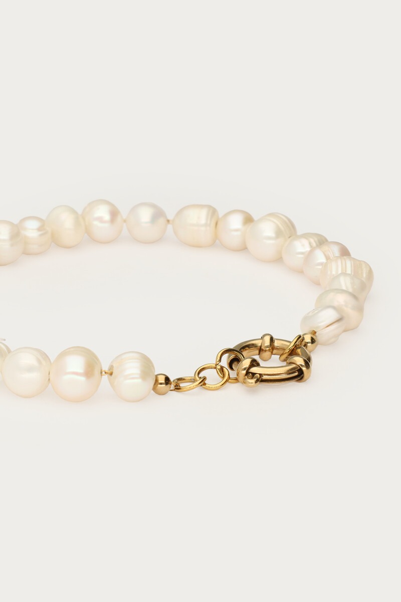 Bracelet with natural pearls and clasp | My Jewellery