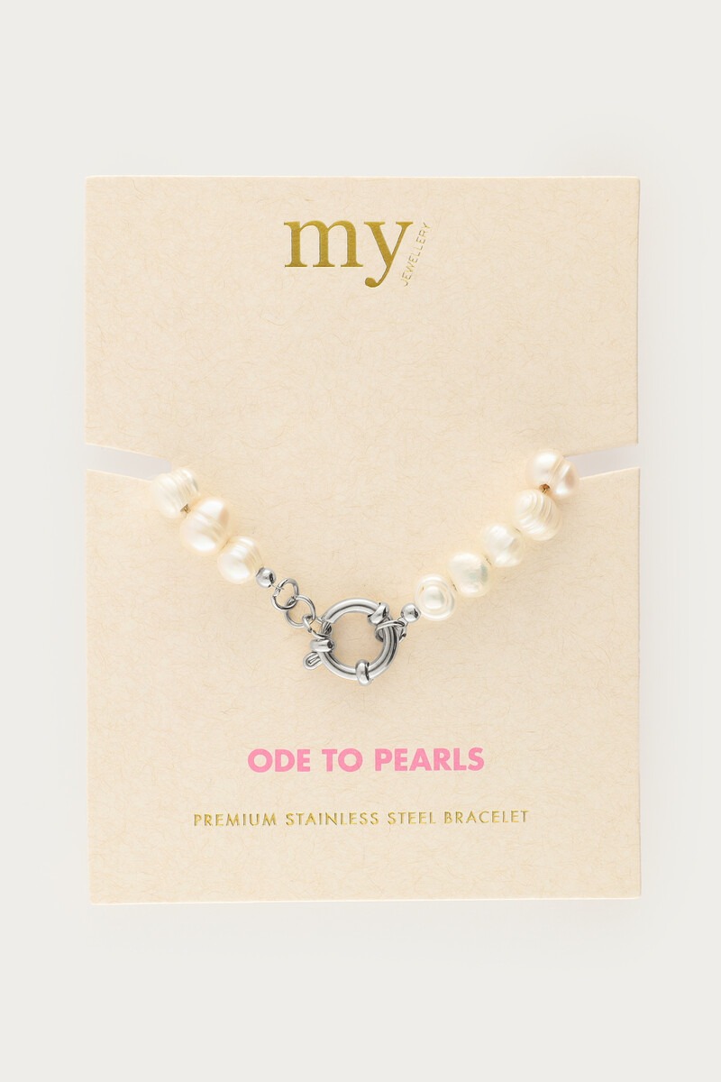 Bracelet with natural pearls and clasp | My Jewellery