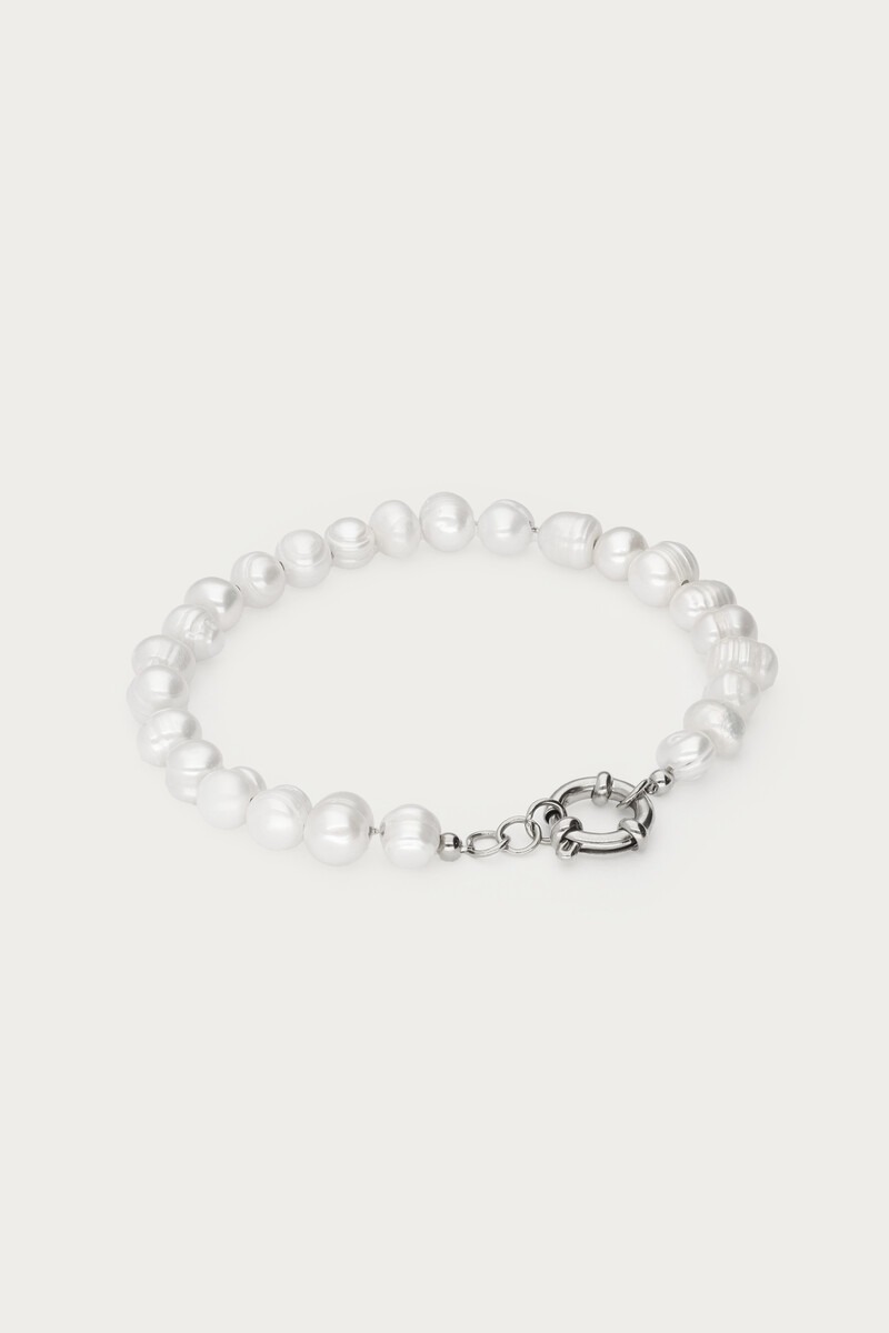 Bracelet with natural pearls and clasp | My Jewellery