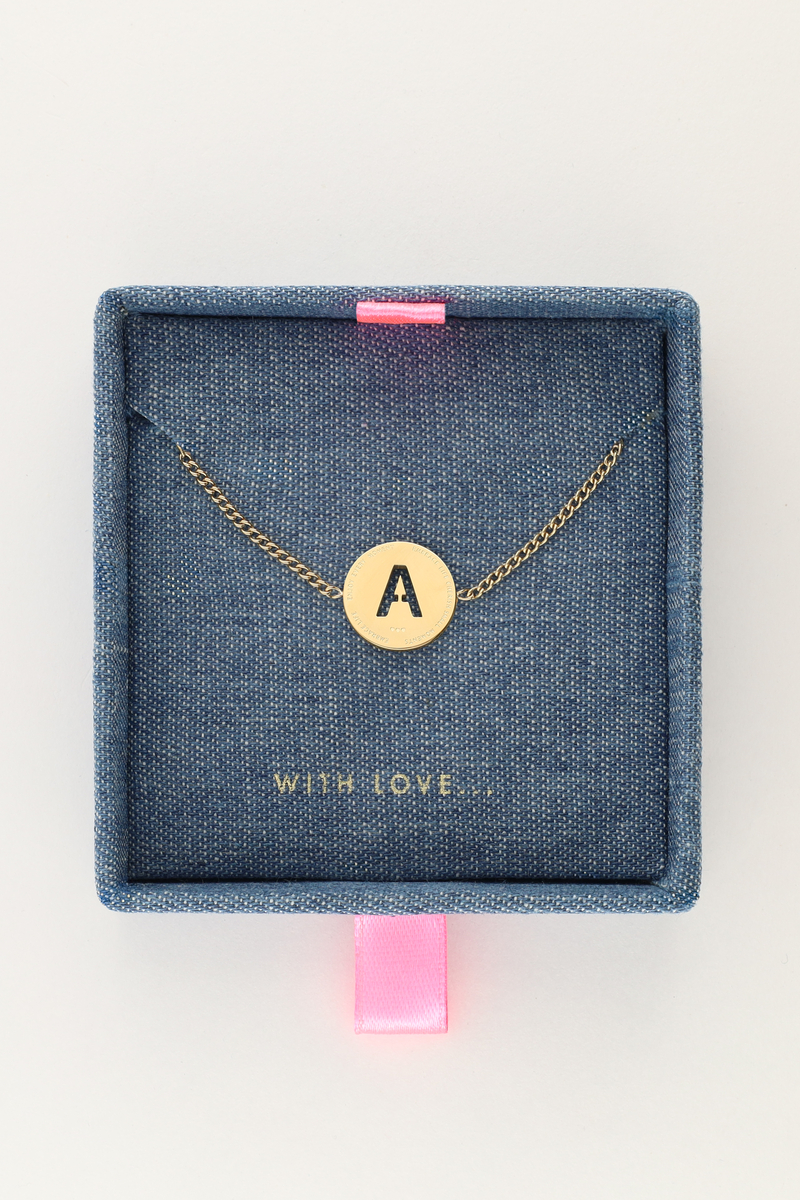 Armband met open initial