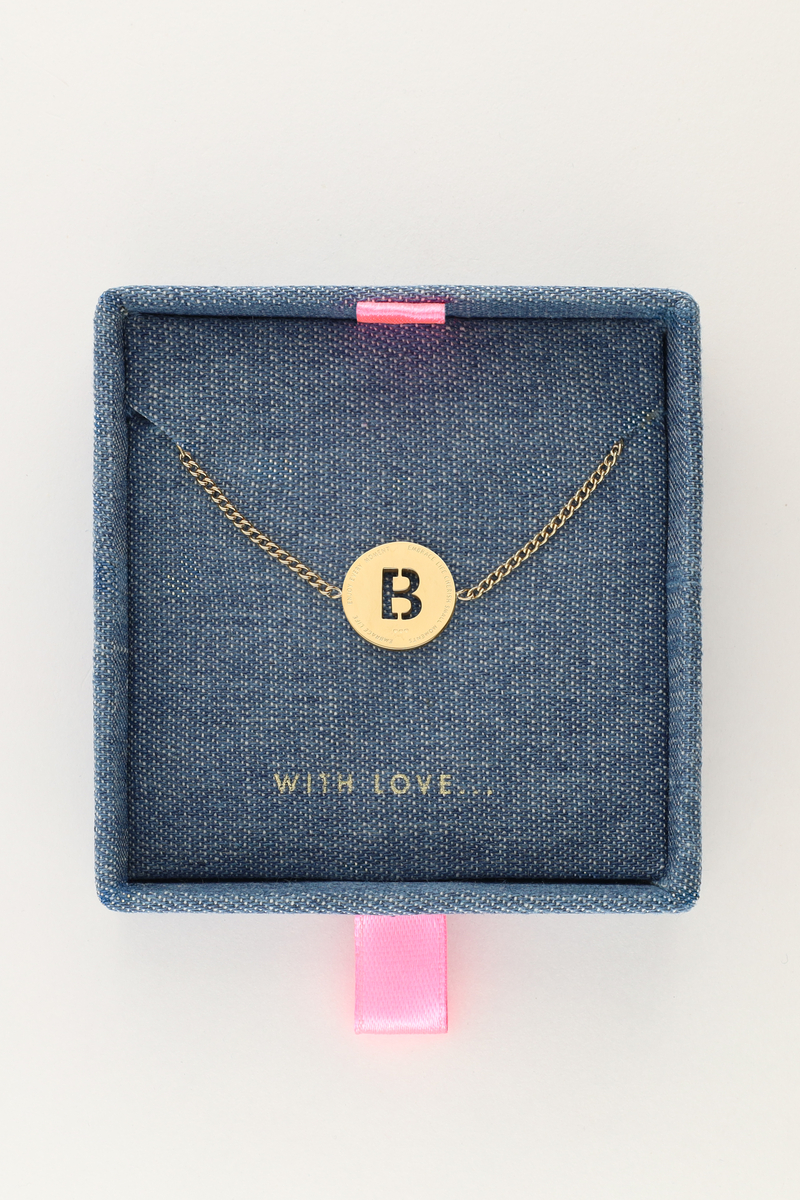 My jewellery Armband met open initial