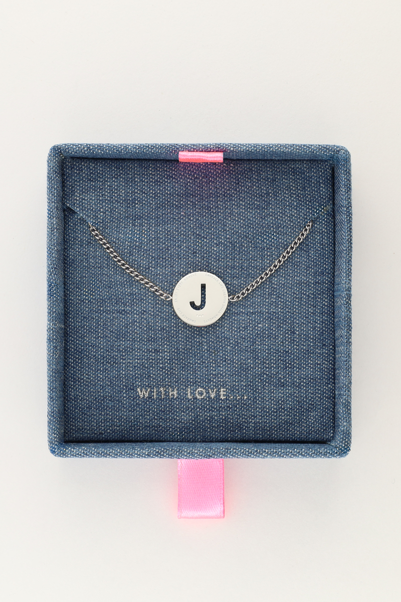 My jewellery Armband met open initial