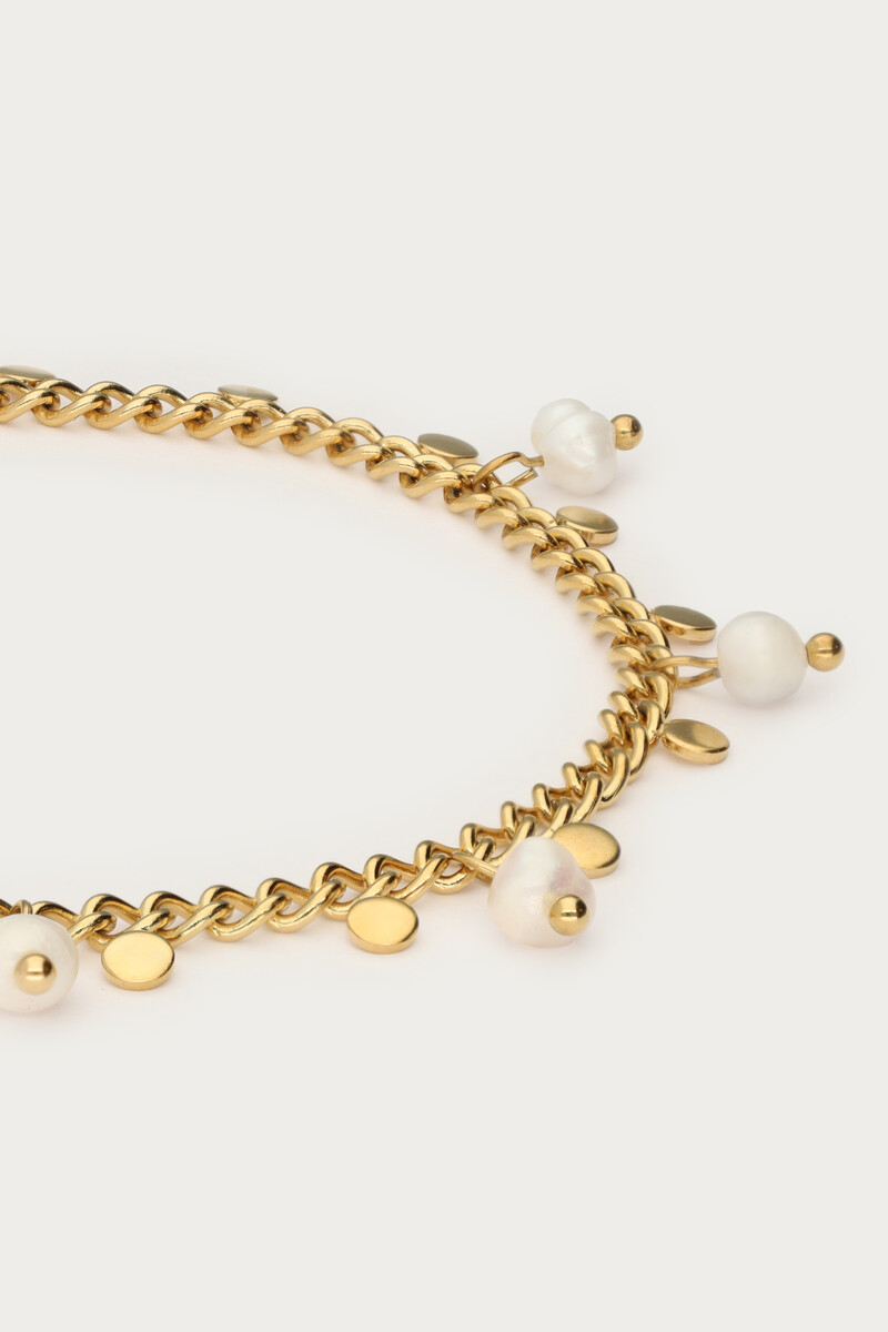 Bracelet with small coins & freshwater pearls | My Jewellery