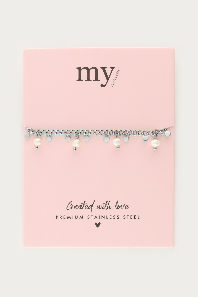 Bracelet with small coins & freshwater pearls | My Jewellery