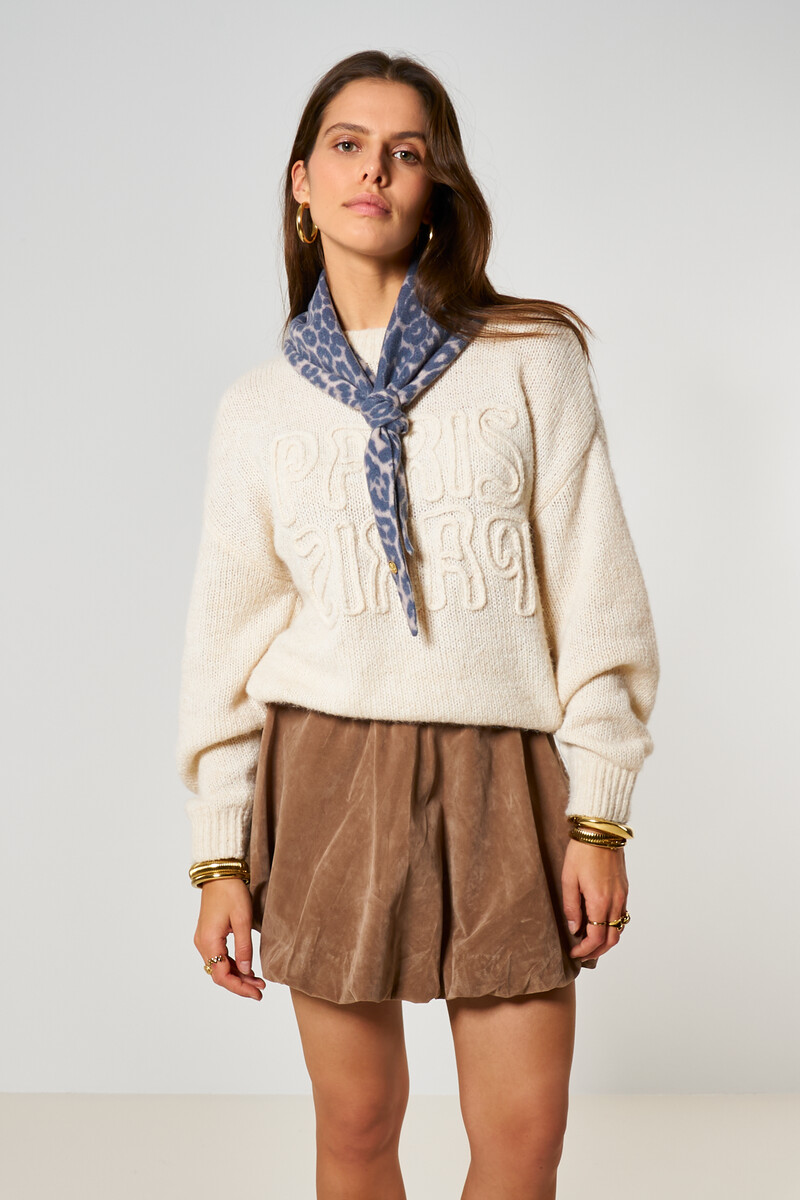 Brown balloon skirt in suede look | My Jewellery