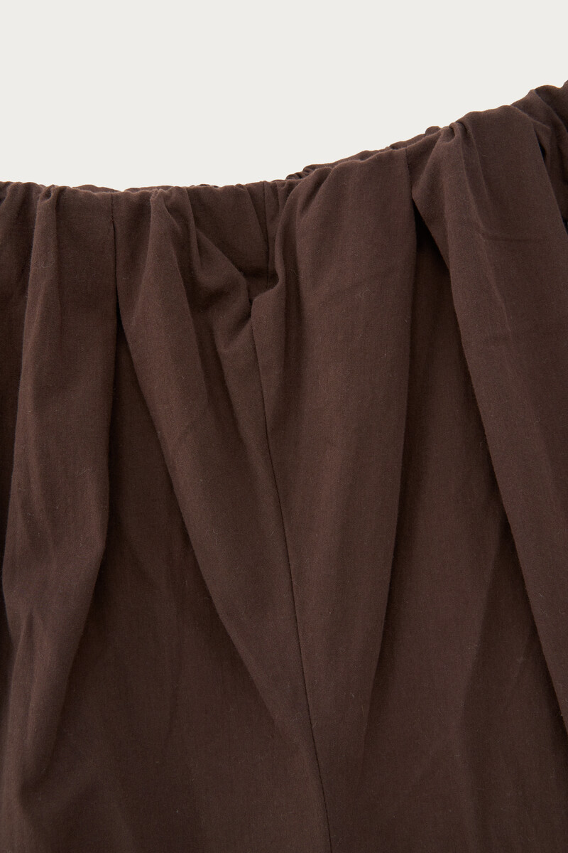 Braune Ballonhose mit Falten