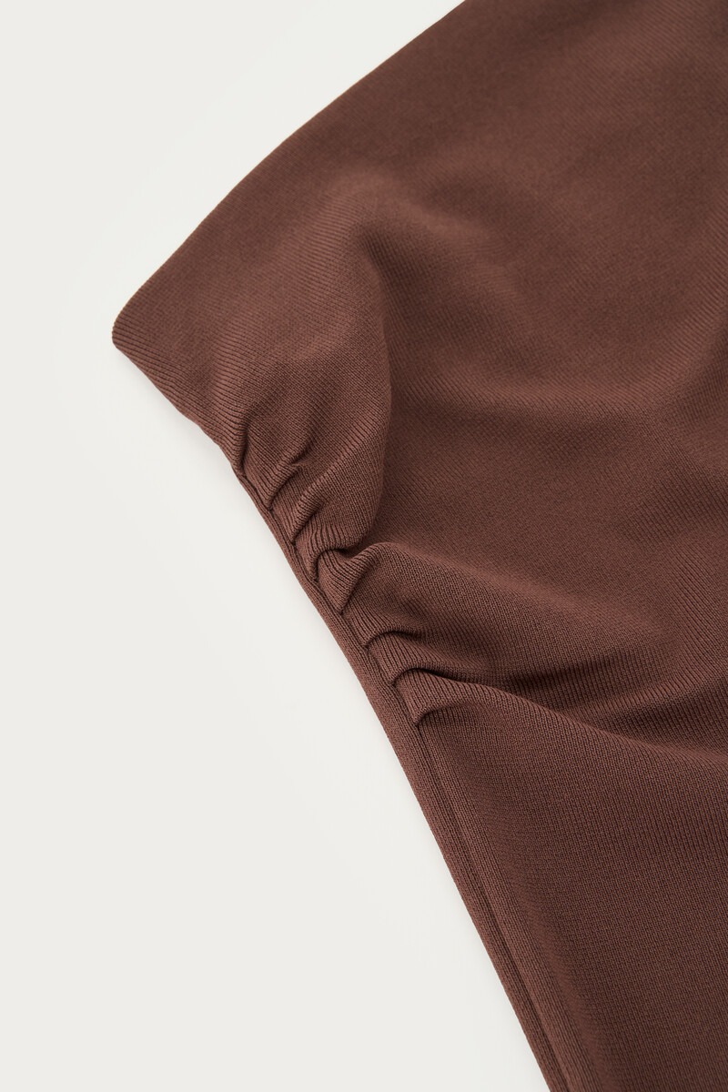 Brown basic one-shoulder top | My Jewellery