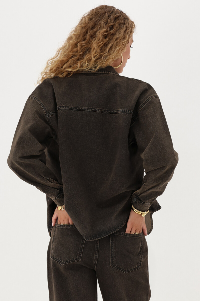 Brown denim blouse | My Jewellery