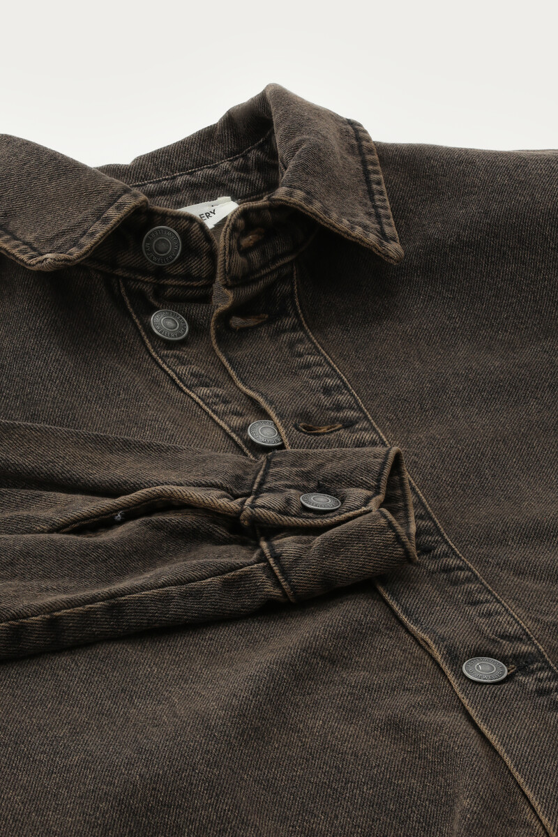 Brown denim blouse | My Jewellery