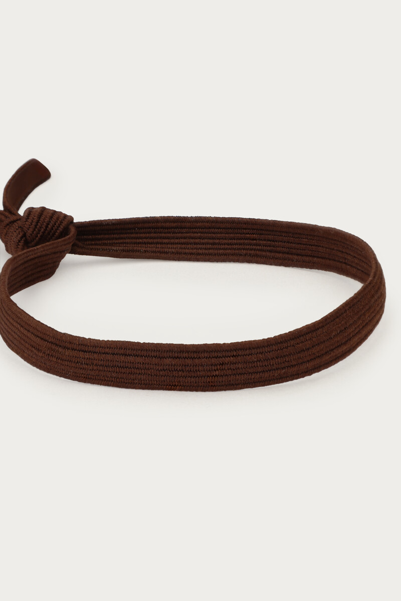 Brown elastic bracelet basic | My Jewellery