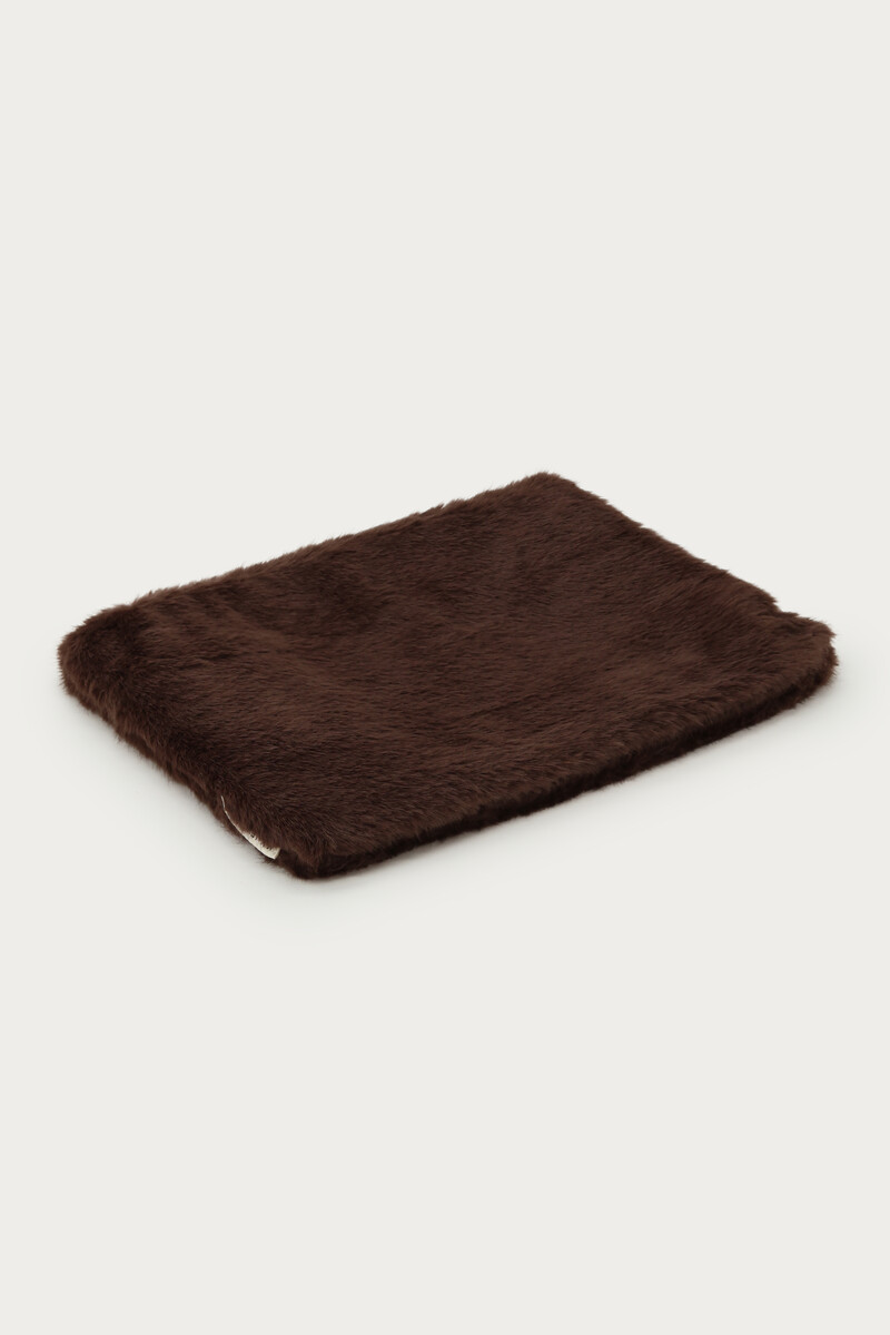 Brown Faux Fur Laptop Sleeve | My Jewellery