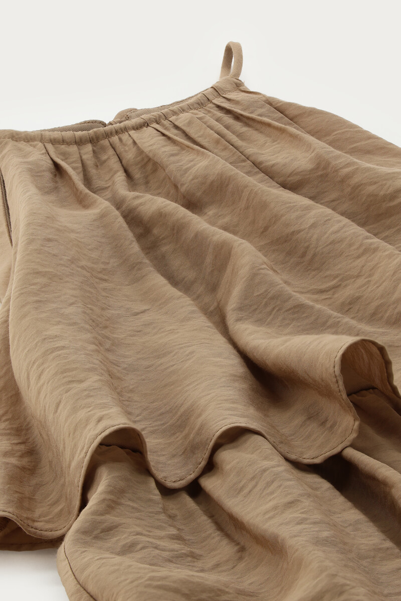 Brown halter dress with layers | My Jewellery