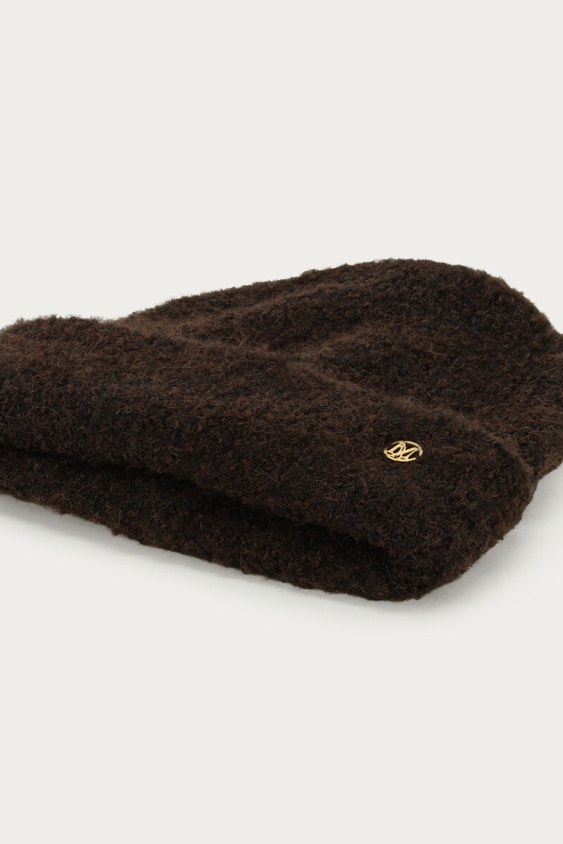 Brown knit beanie | My Jewellery