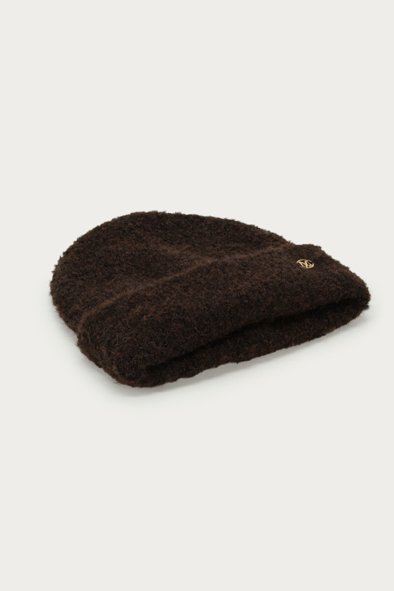 Brown knit beanie | My Jewellery