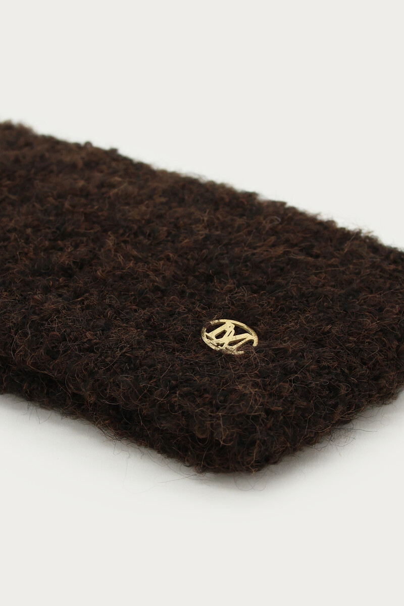 Brown knit headband | My Jewellery