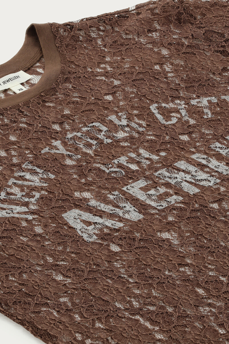 Brown lace top "New York Avenue" | My Jewellery