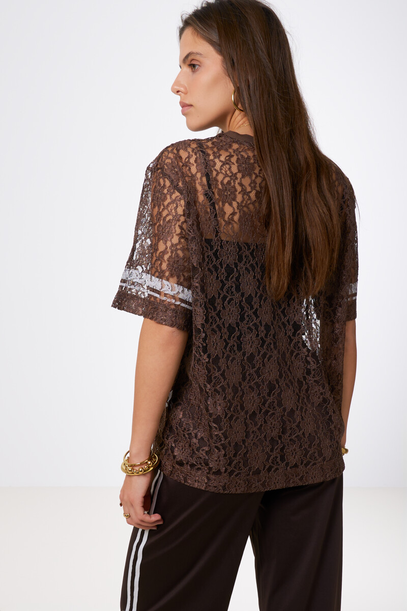 Brown lace top "New York Avenue" | My Jewellery