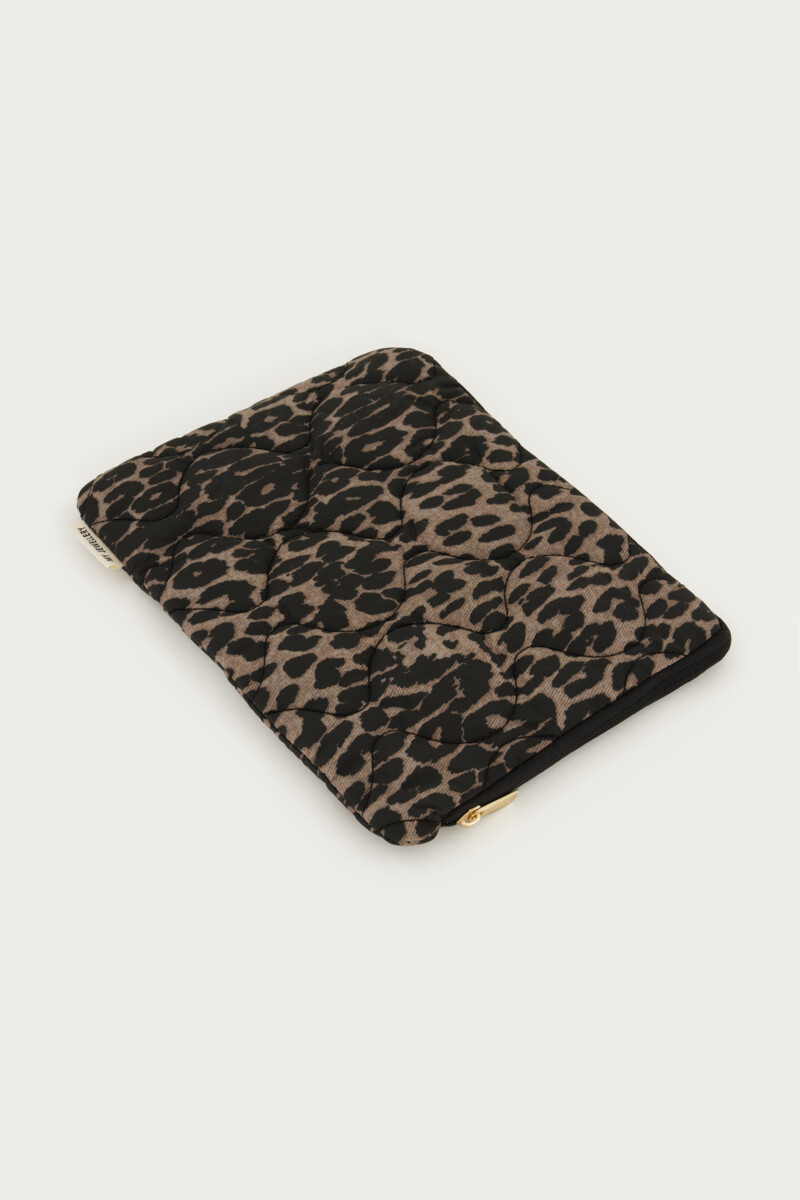 Brown leopard print tablet cover | My Jewellery