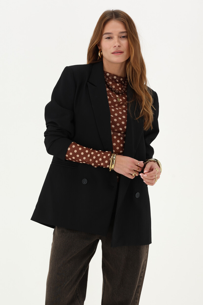 Brown mesh top with polka dot | My Jewellery