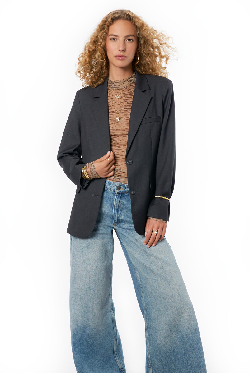 Brown mesh top with tiger print | My Jewellery