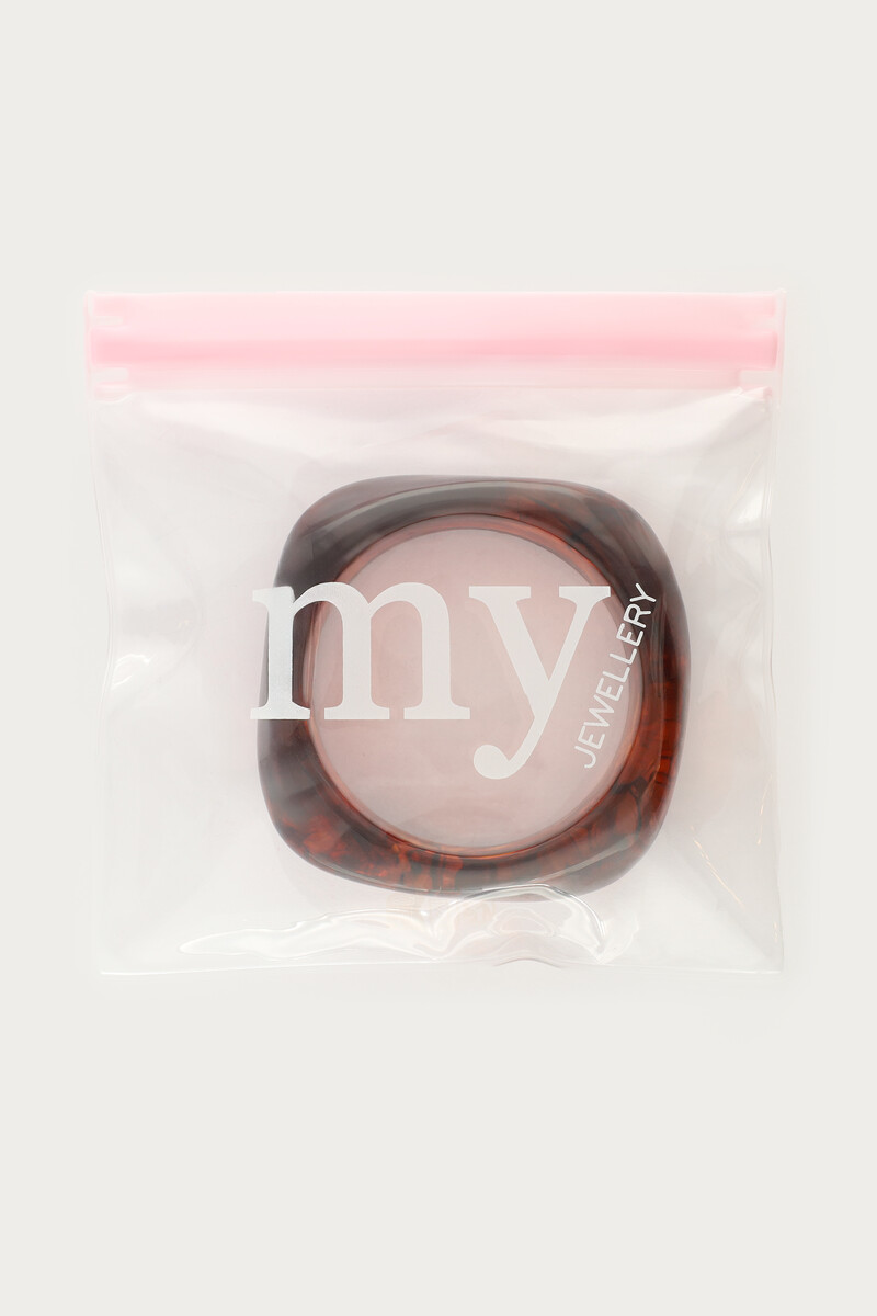 Brown resin bangle | My Jewellery