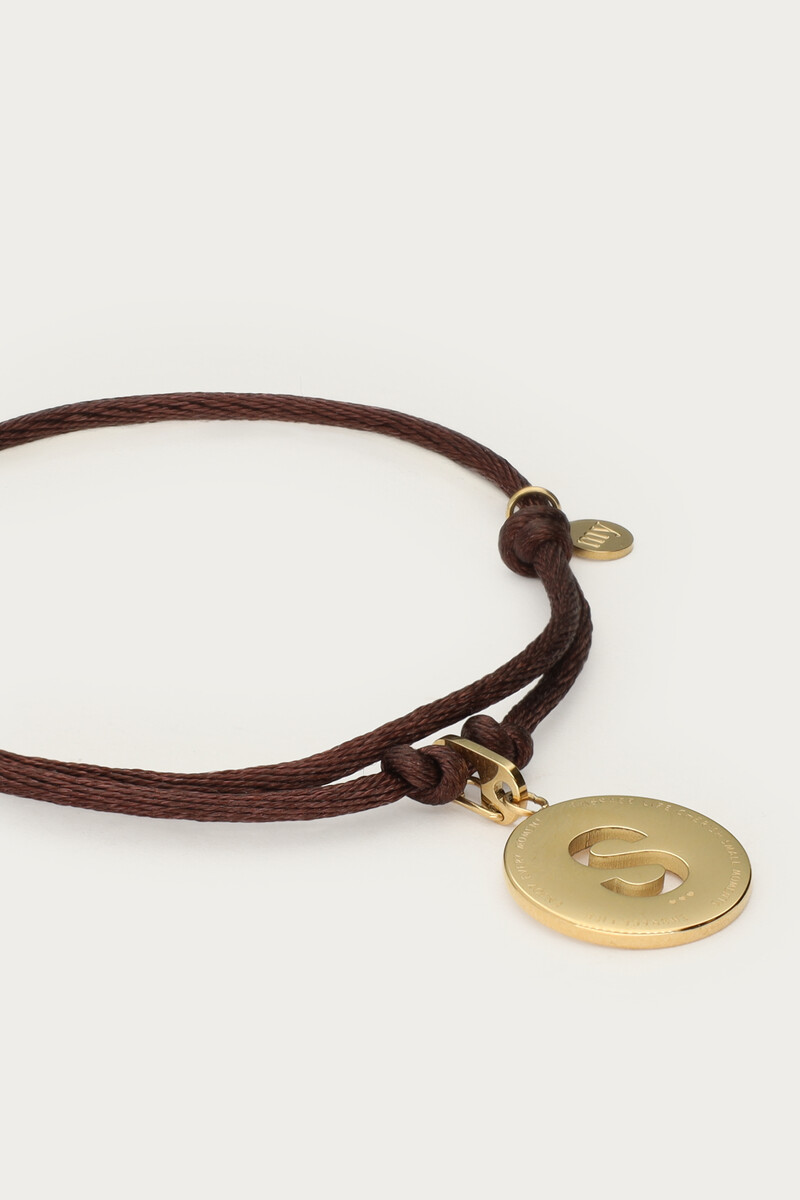 Brown rope bracelet in satin look | My Jewellery