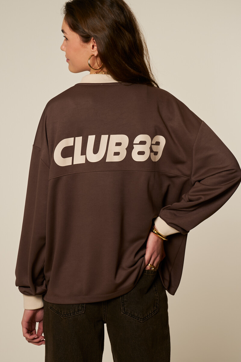 Brown sporty top "Club amour 89" | My Jewellery