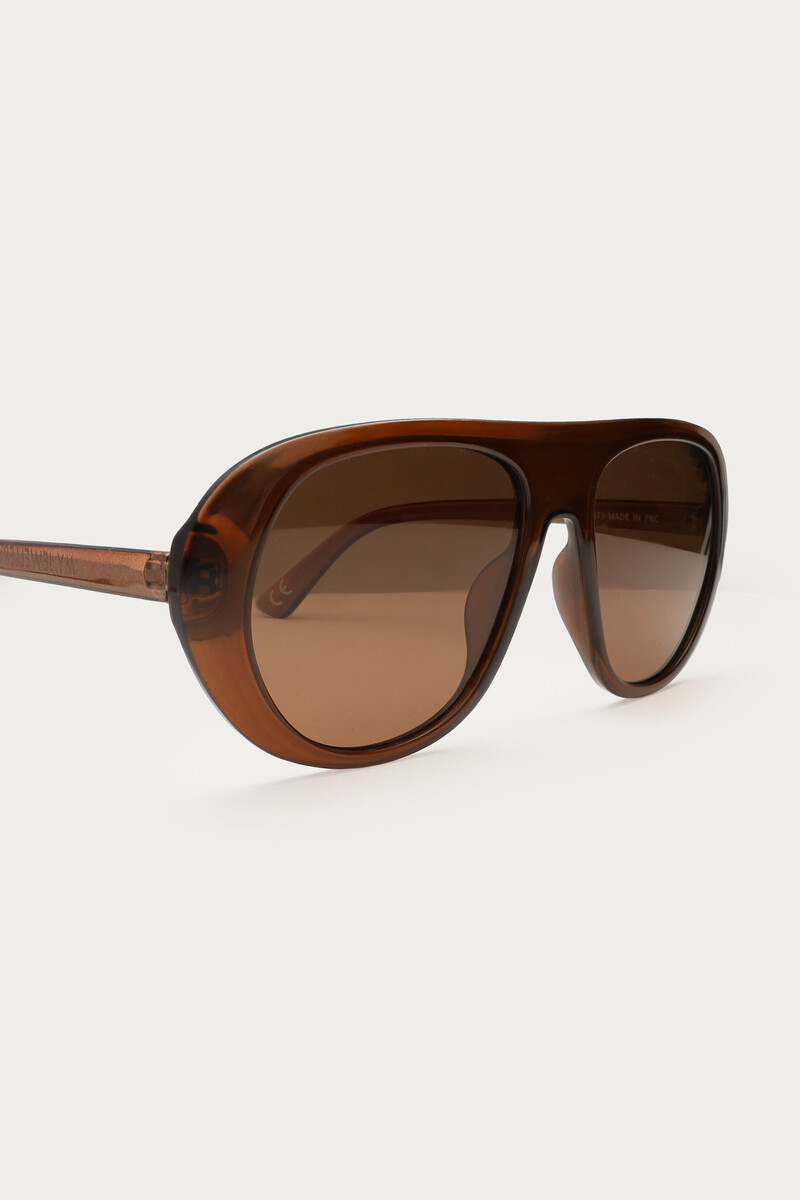 Brown statement aviator sunglasses | My Jewellery